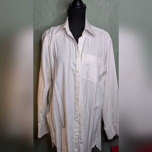 John W. Nordstrom White Casual Button Down Shirt